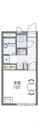 レオパレス河内ウエハラの物件間取画像